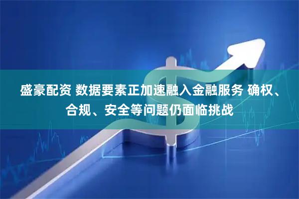 盛豪配资 数据要素正加速融入金融服务 确权、合规、安全等问题仍面临挑战